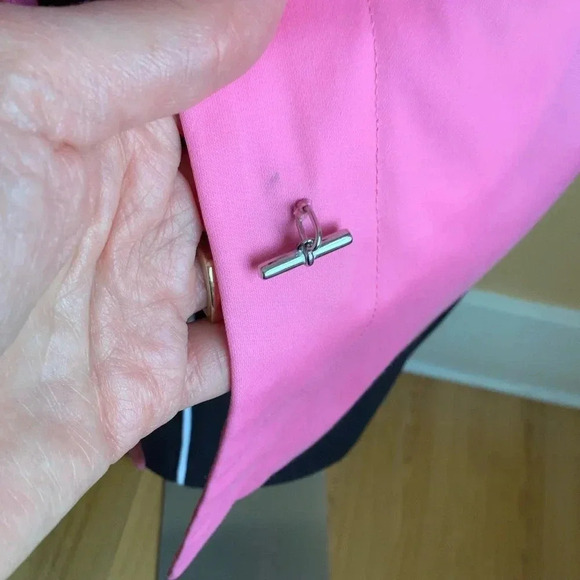 JONES NEW YORK Pink Toggle Trench Coat Size S - Picture 15 of 16